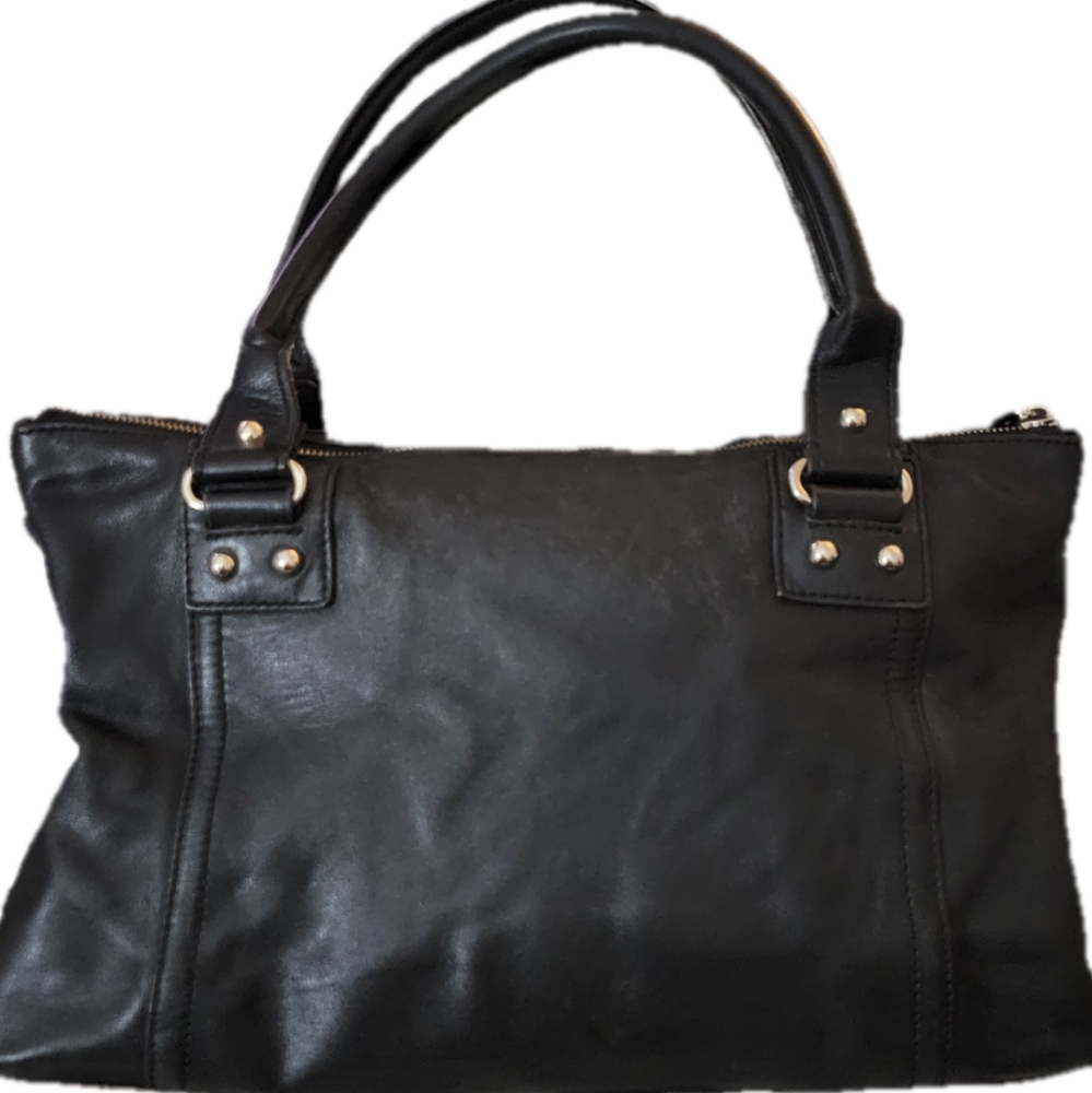 Kate Spade Black Leather Tote Bag - Picture 5 of 10